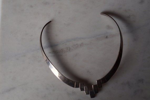 1970's Taxco Mexico Modernist Sterling Silver Cho… - image 3