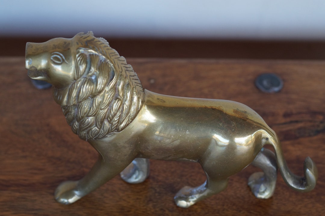 Solid Brass Lion Byzantine Sculpture - Etsy