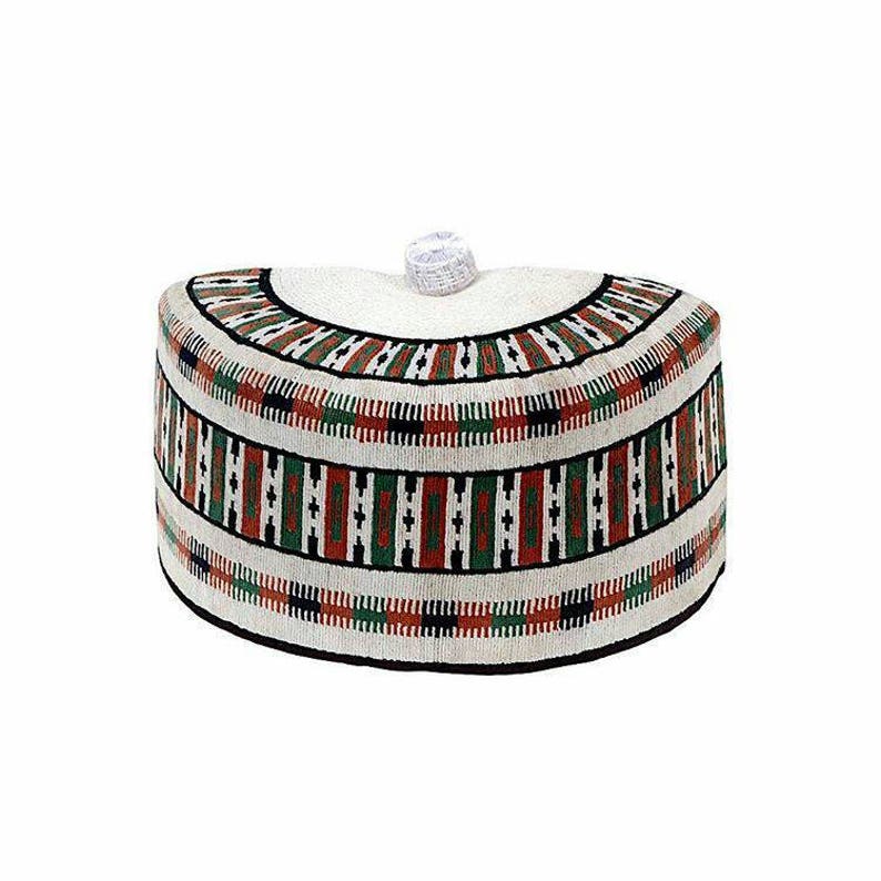 Light Gray Multichioce coloured hat Aboki Mallam Hausa Fulani Kanuri Hat