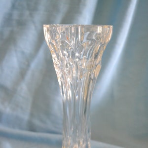 Crystal Vase: Vintage Cut-Crystal Flower Vase, Lead Crystal