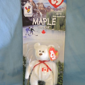 Ty Teenie Beanie Baby Maple the Bear, Ronald McDonald House Charities, McDonald&#39;s Happy Meal Toy, Canada