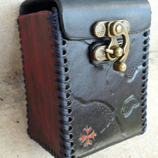 Mtg Deck Box Leather Etsy