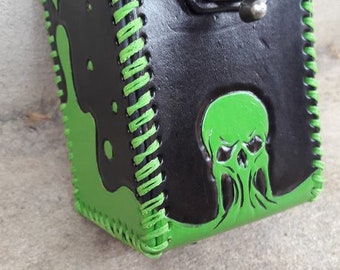Custom Tooled Leather Deck Box