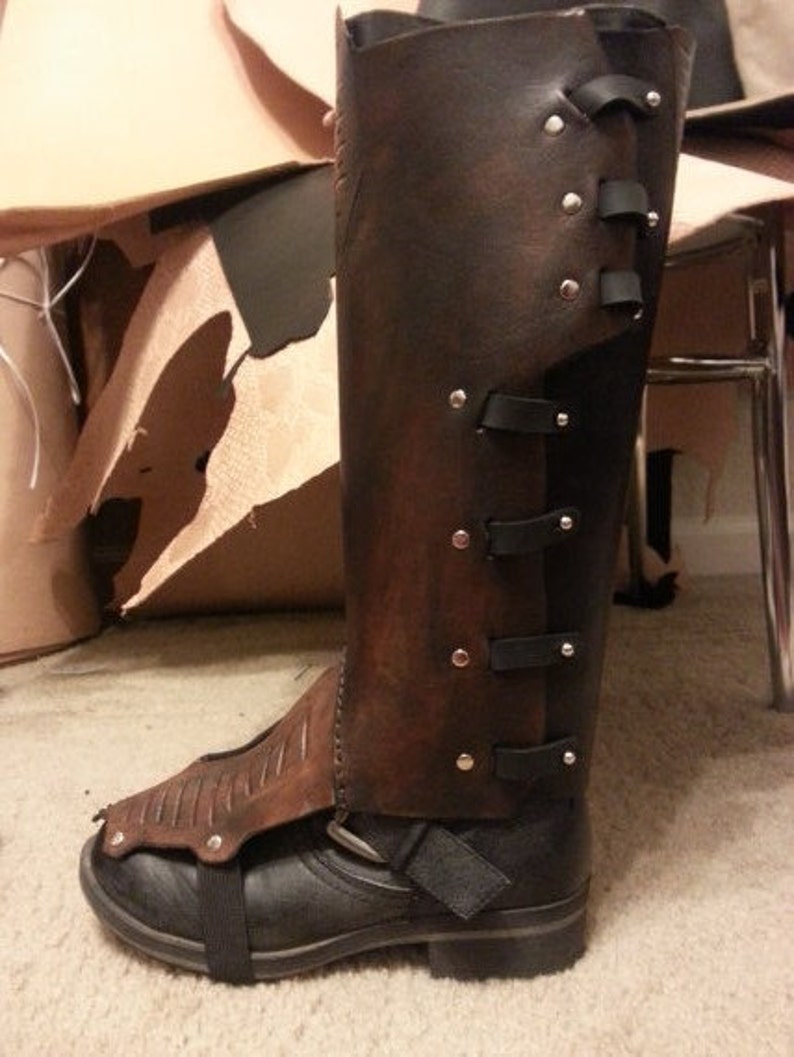 Starship Captain Leather Boot Covers Etsy