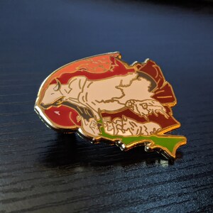 Creation, Bull, Original Art, Enamel Pin, Animal Pin, Art Pin Club