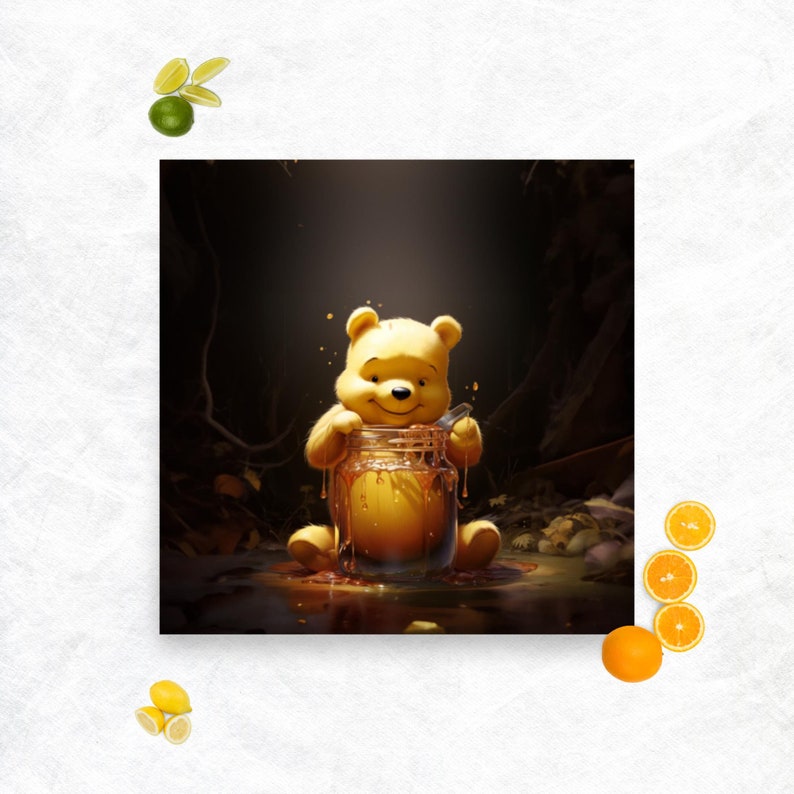Winnie the Pooh Poster Etsy