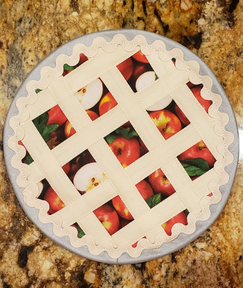 Fruit Pies quilted/ Hot Padhotpads/ pot holders / trivet / Etsy