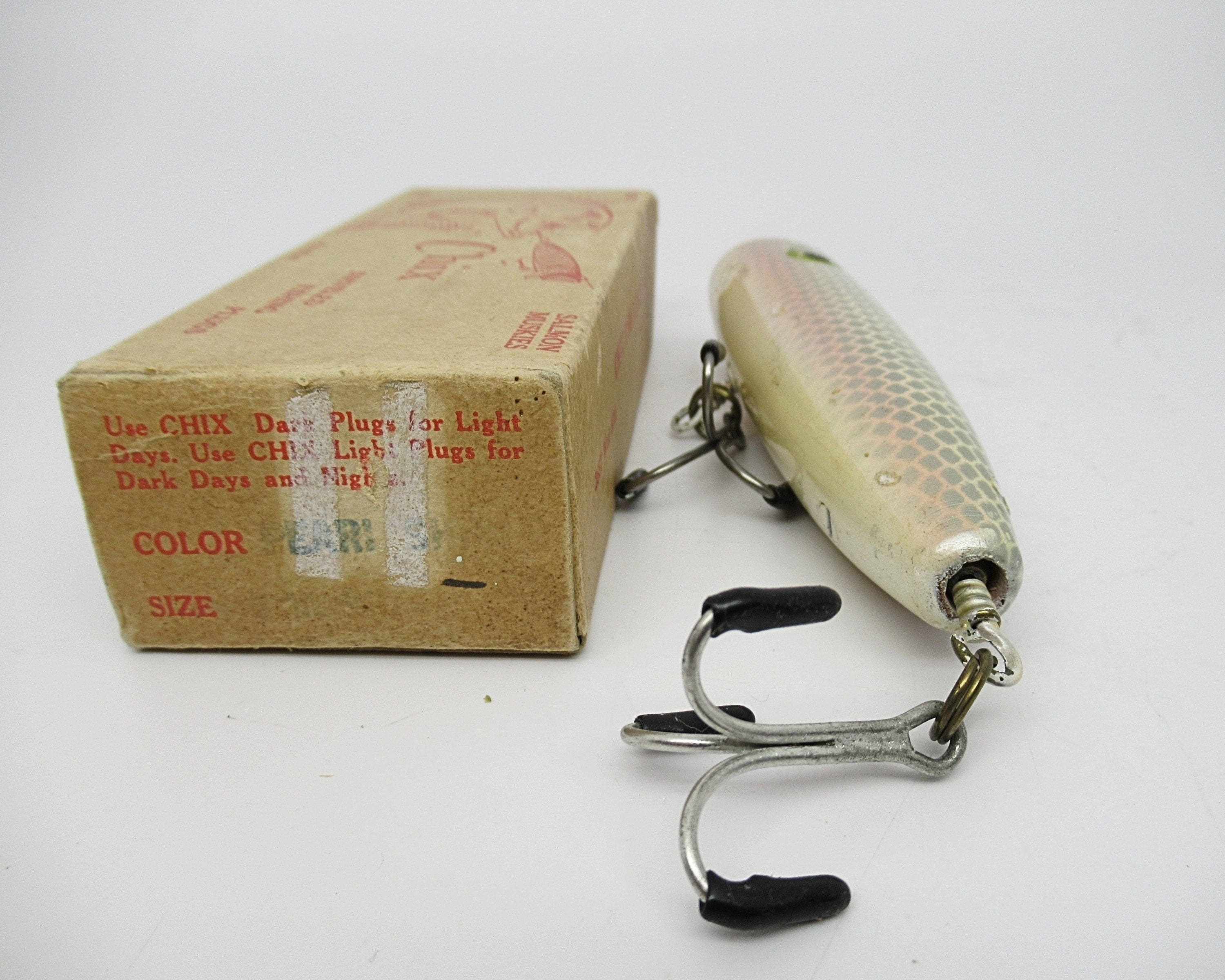 Vintage Chix Wooden Fishing Lure Plug Fishing Gift for Dad Fishing Decor Antique  Fishing Tackle Swiveled -  Canada