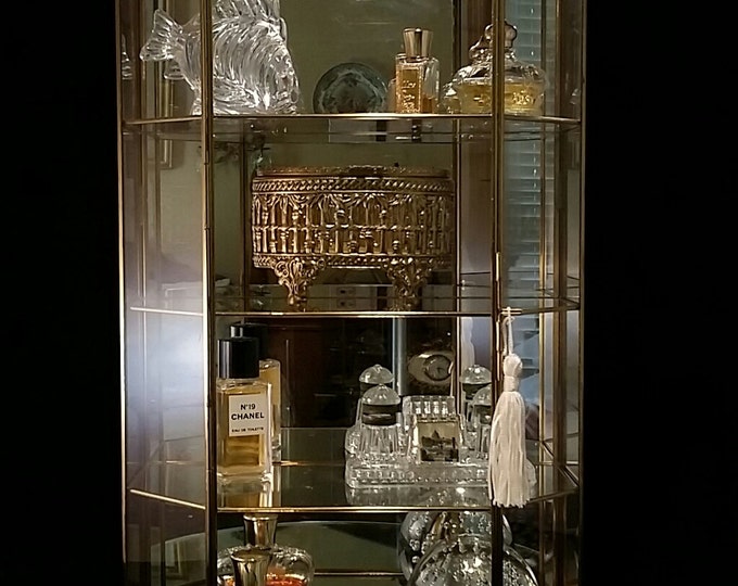 16 Inch Glass Display Case Curio Mini Glass Shelf Box Etsy