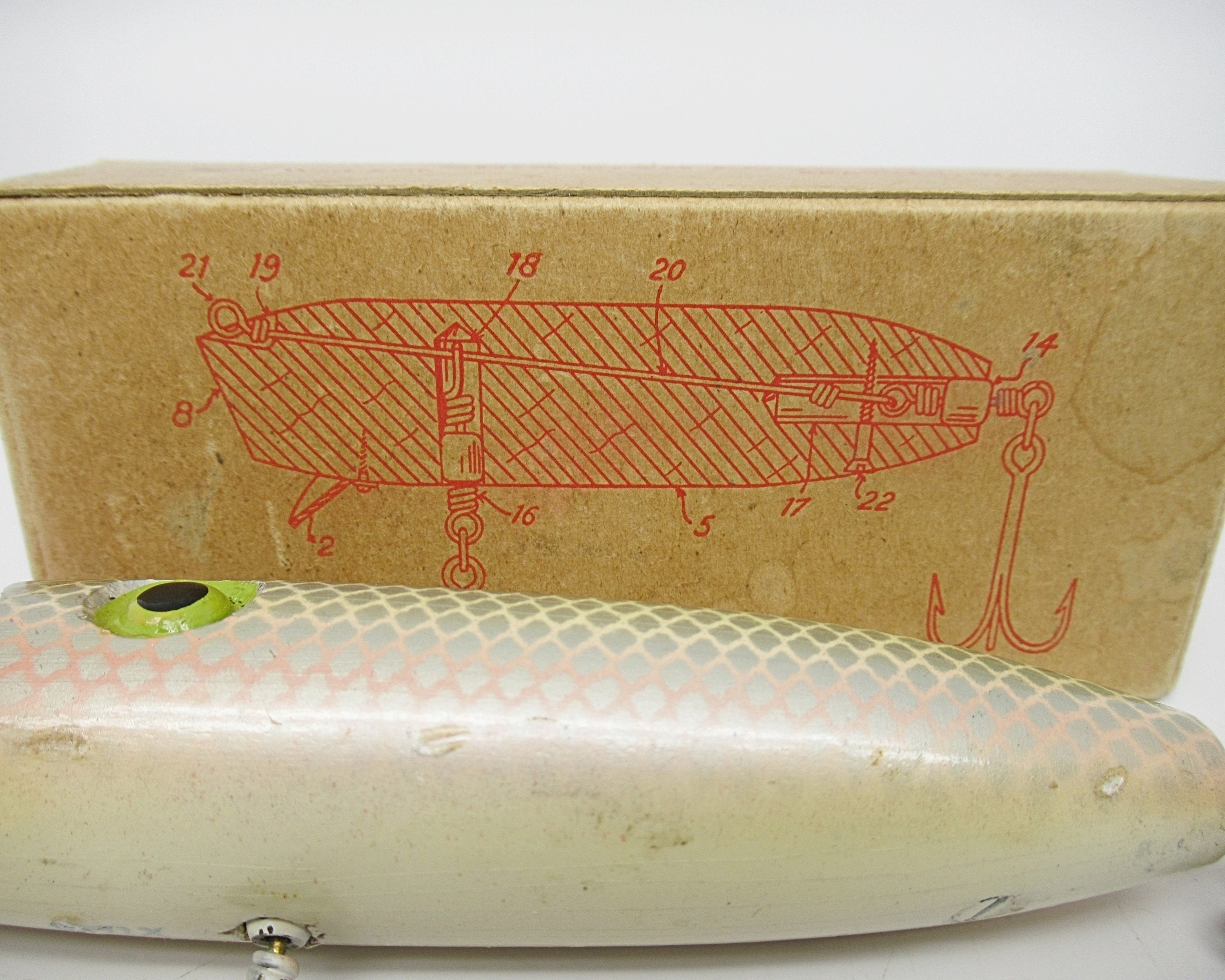 Vintage Chix Wooden Fishing Lure Plug Fishing Gift for Dad Fishing