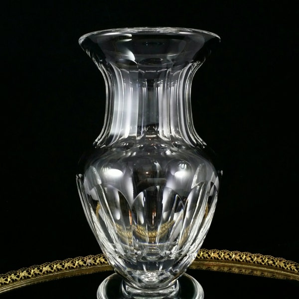 Oversized St Louis Crystal Vase St Louis France Crystal Urn Crystal Art Sculpture Vessel