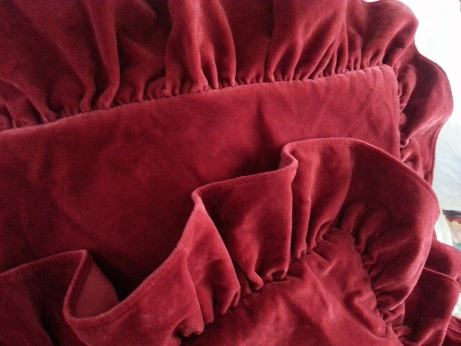 RESERVED Ralph Lauren Red Velvet Standard Pillow Shams Bedding Etsy