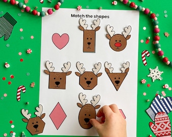 Christmas Busy Book Printables - Toddler Activities - Christmas Printable Activities - Christmas Activities - Holiday Paper Doll