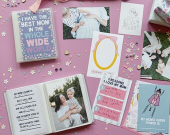Mother's Day Printable Book - Mini Book - All About Mom - Last Minute Gift - Gift for Mom - Printable Gift for Mom - Kids DIY