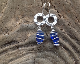 Custom Made Sea Glass Beach Glass Earrings - You Design it!