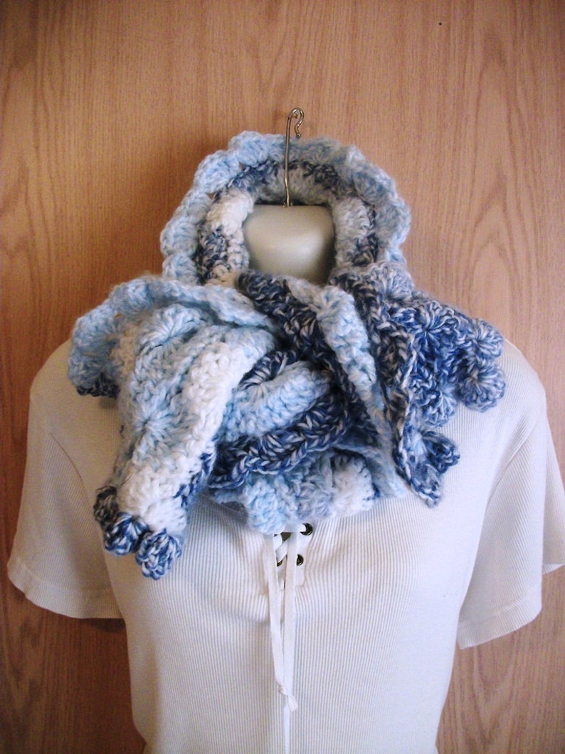 soft blue scarf