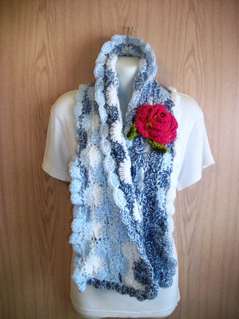 soft blue scarf