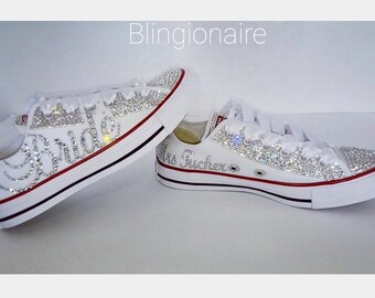 diamond converse bling shoes