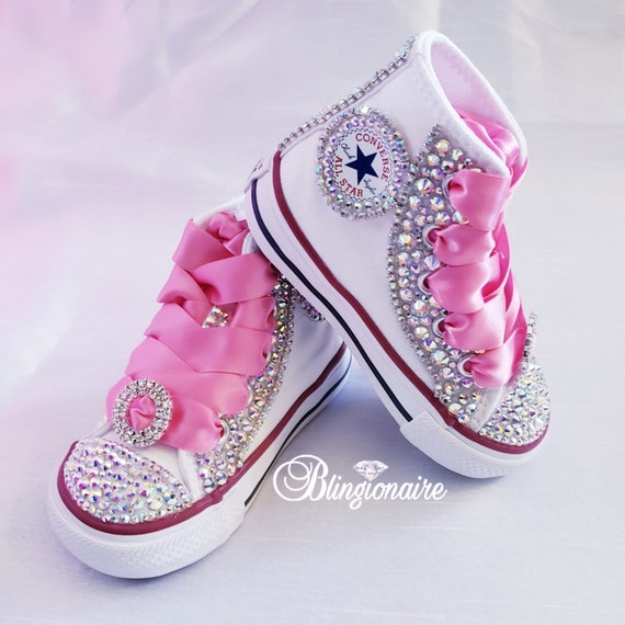 Bling Kid Sparkly AB Crystal Sneakers - Etsy