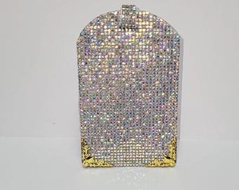 Bling Glam AB Crystal Luggage Tag