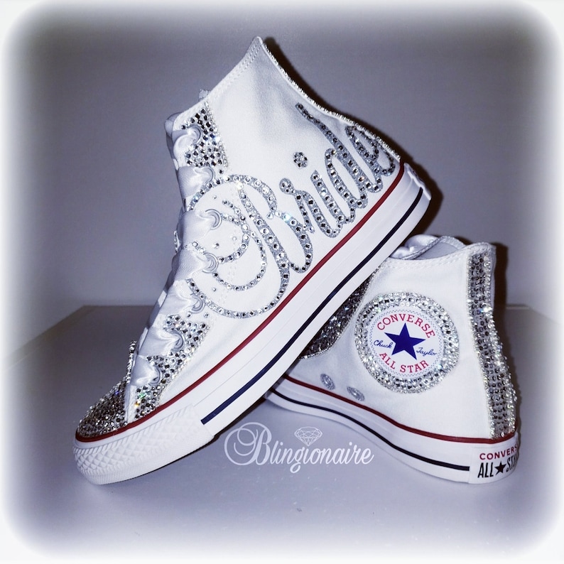 Bride Swarovski Wedding Sneakers | Etsy