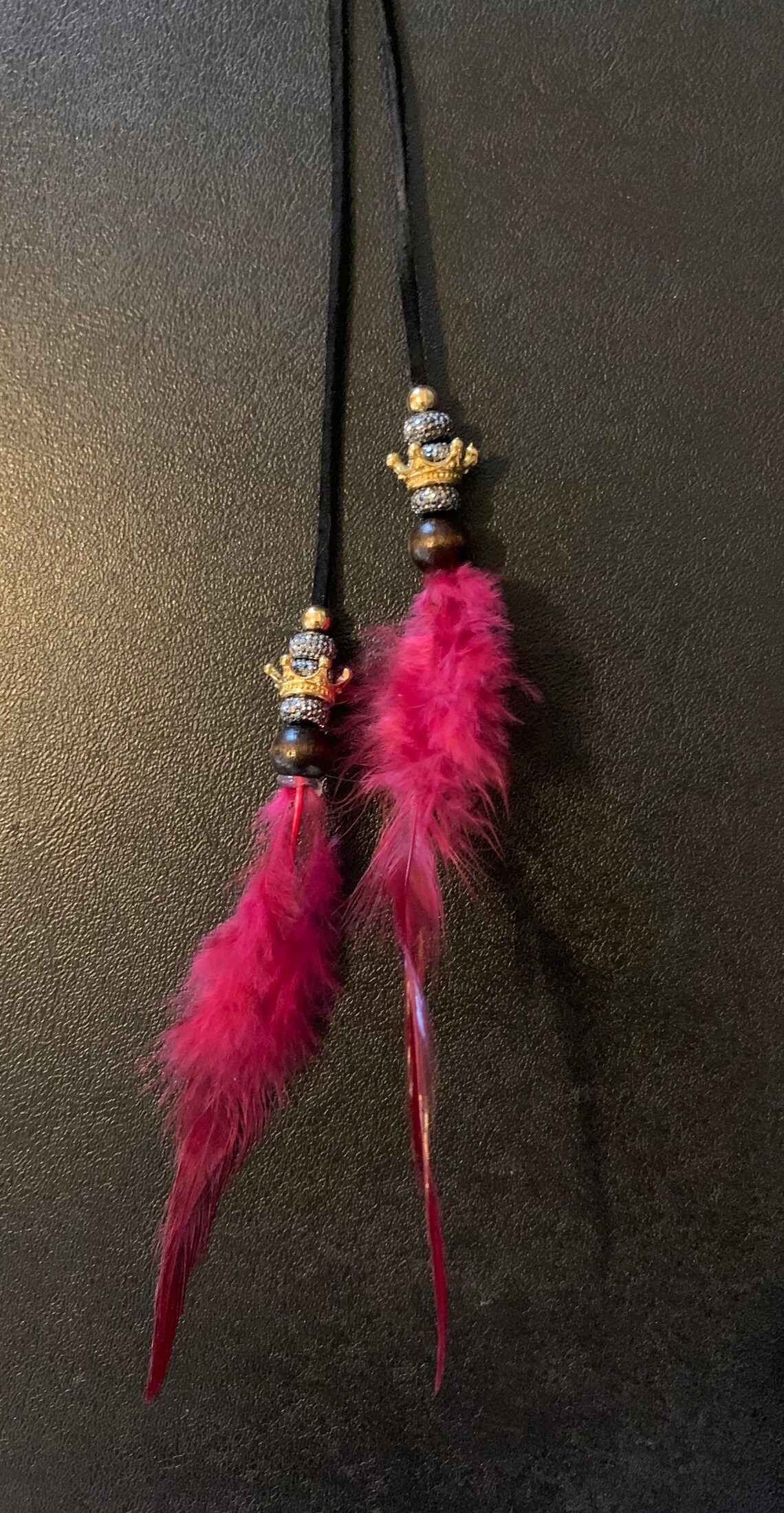 Princess feather hair clip / roach clip Etsy