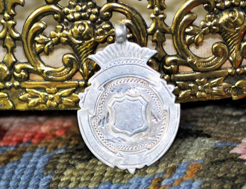 Watch Fob Crown English Hallmarks Crest Ready to be Etsy