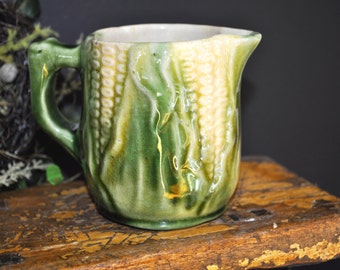 Majolica Creamer, Over 100 pc. in our shop, Antique majolica pottery, vintage majolica, 1800's, #320