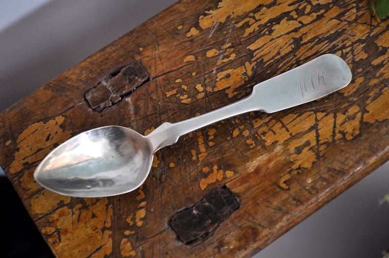 nice gift idea Antique Sterling Silver Vintage coin silver spoon Coin Silver Sterling Spoon sterling in our shop,#984 Over 100 pc