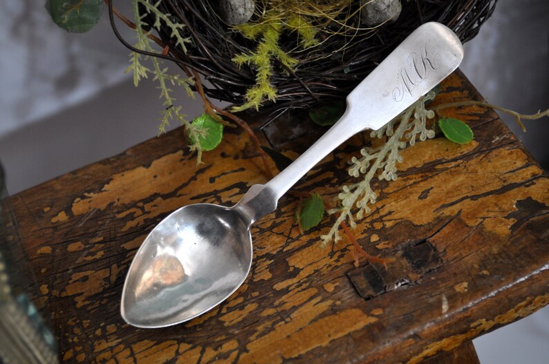 nice gift idea Antique Sterling Silver Vintage coin silver spoon Coin Silver Sterling Spoon sterling in our shop,#984 Over 100 pc