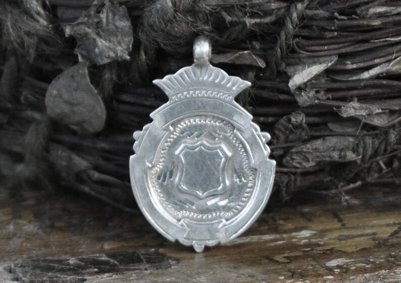 Watch Fob Crown English Hallmarks Crest Ready to be Etsy