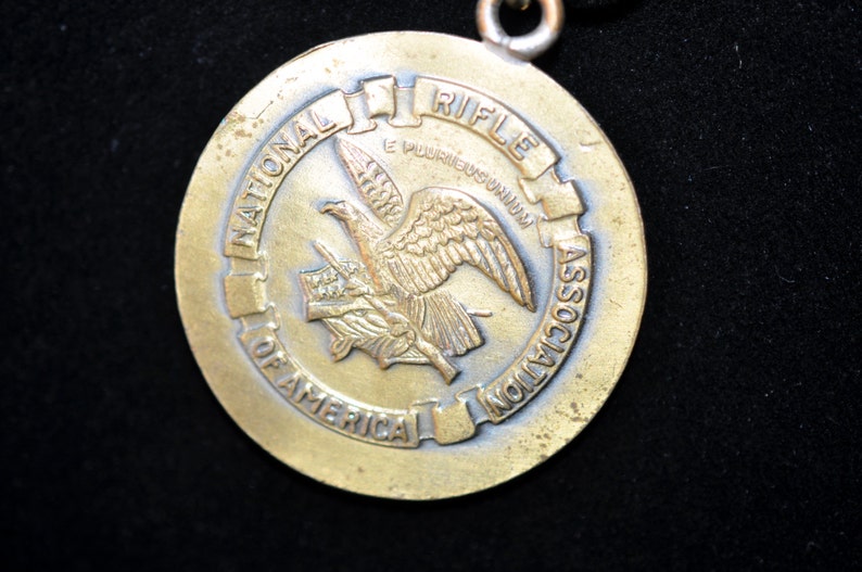 NRA Building Fund Medal Red white blue #242 Collectible National Rifle Association Medal