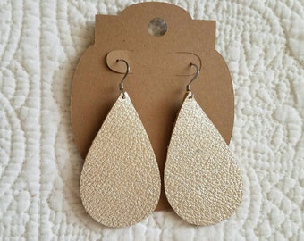 Drop Dangle Small Oval Brown Earrings Western Teardrop {2} Leather Earrings Chevron Brown Faux Leather Earrings Brown Jewelry