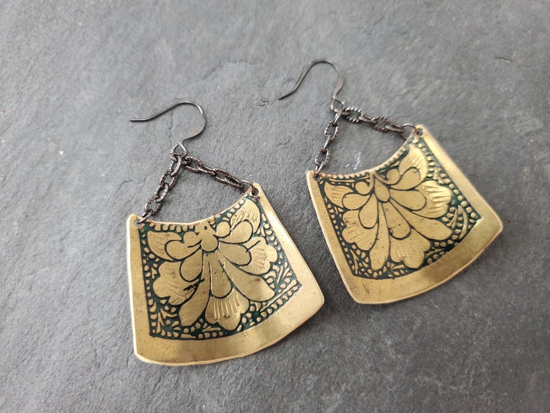 mehndi earrings handmade