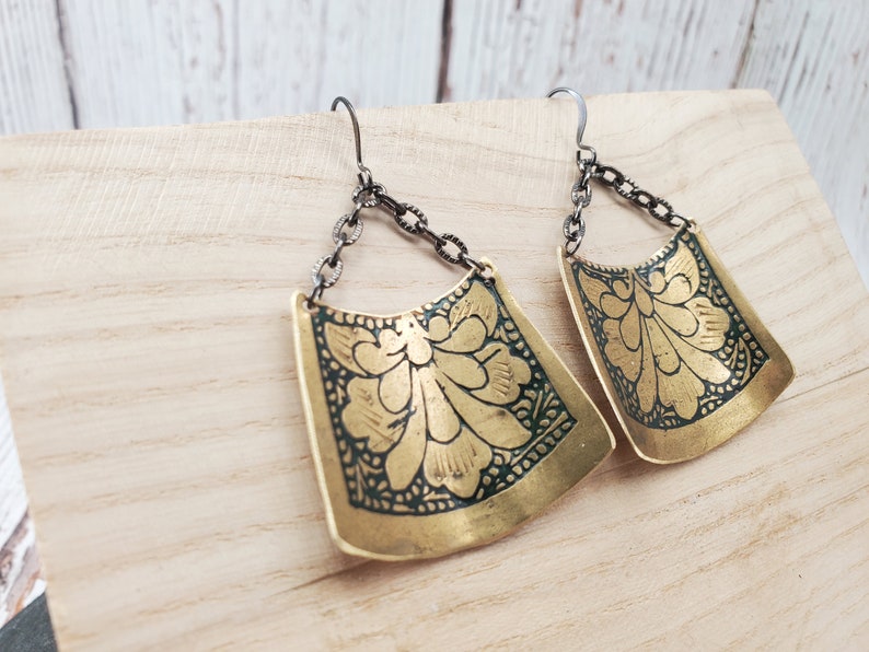 mehndi earrings handmade