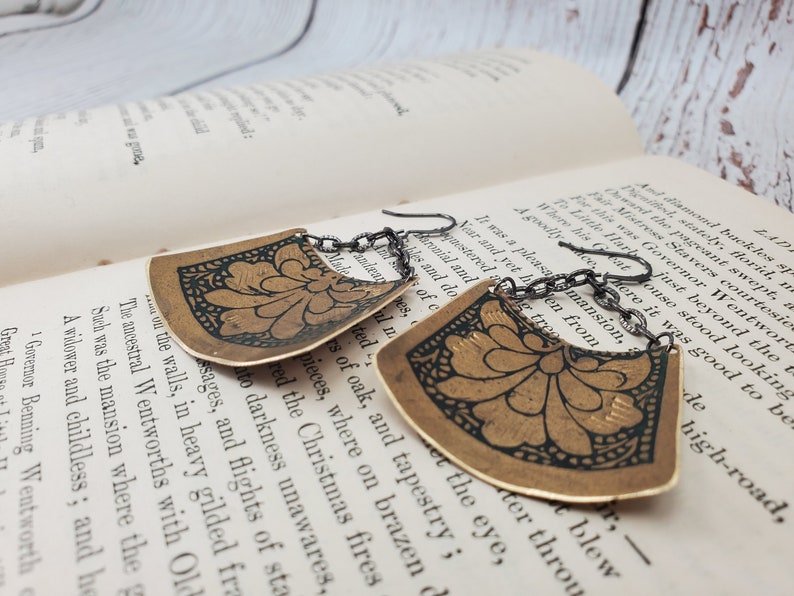 mehndi earrings handmade