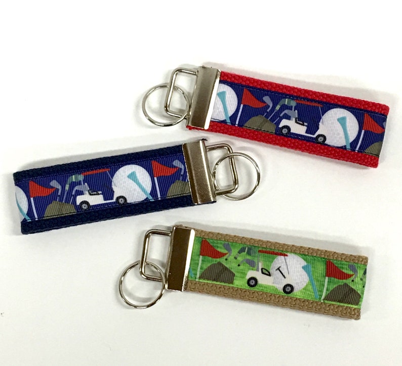 Golf Gifts for Golf Wristlet Key Chain Golf key fob golf Etsy