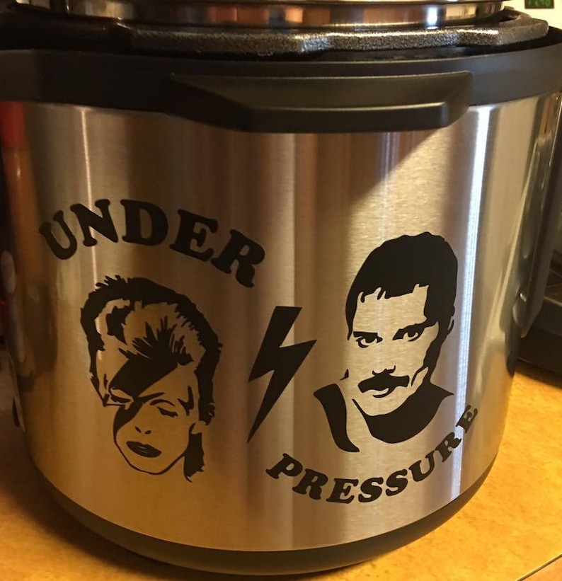 Cookware David Bowie Freddie Mercury Under Pressure Instant Pot Decal Handmade Products Home Kitchen