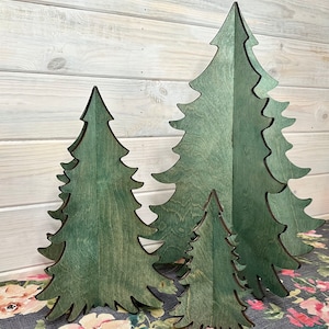 Christmas Tree, Tabletop Christmas Decor, 3D Freestanding Wood Christmas Tree