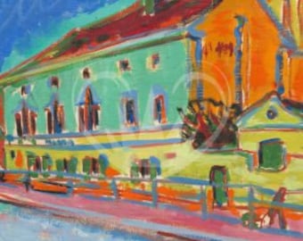 Calle al atardecer - Decoupage A3 - Posh Chalk Deluxe - 11.81" x 16.54"
