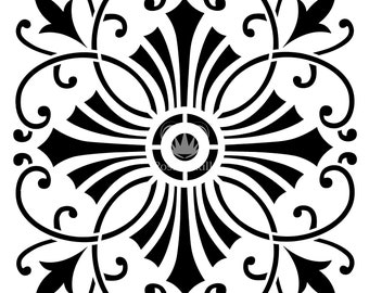Cruz - Stencil PCS045 - 19.69" X 19.69" - Tiza elegante/Woodubend