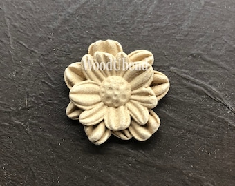 WoodUBend 1117 - Flores de pétalos medianos - Medida aprox. 1.58" x 1.58"
