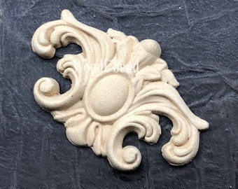 WoodUBend 1667 - Penacho decorativo - Medidas Aprox. 3.11" X 1.97"
