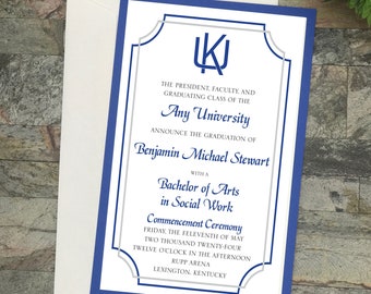 College Graduation Announcements, Custom College & University Grad Invitations, Senior Announcement, Personalized Thank You Notes