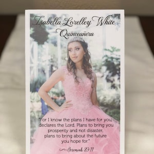 Personalized Quinceañera Program: Photo Keepsake, Custom Design