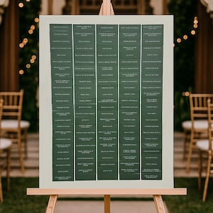 Wedding Table Chart Personalized Guest Notes – Custom Canvas Seating Display & Keepsake | Peel to Reveal Photo Sign | Picture Seating Chart