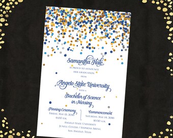 qty 25 spanish college graduation invitations announcements etsy