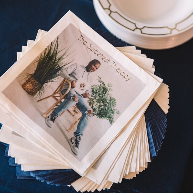 Custom Cocktail Napkins Photo Napkins Personalized Cocktail Etsy