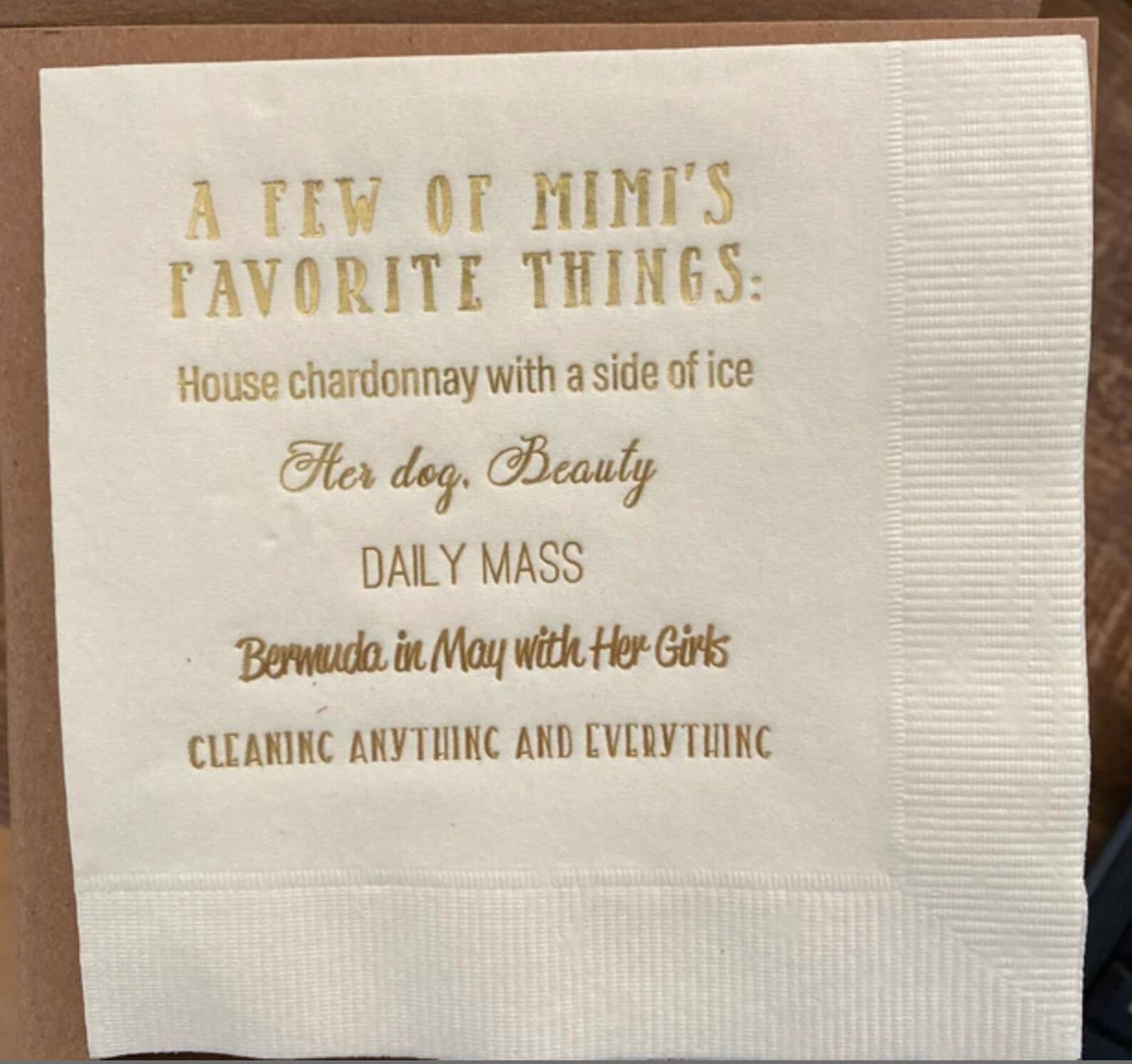 100 Fun Facts Wedding Napkins Cocktail Napkins Beverage Etsy