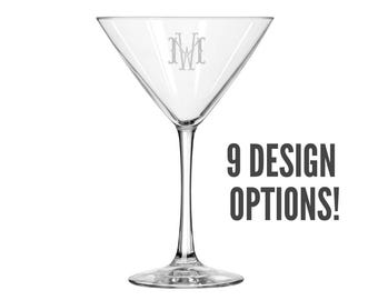 Custom Engraved Martini Glass: Personalized Barware Gift
